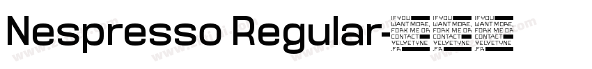 Nespresso Regular字体转换